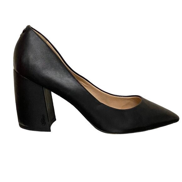 Sam Edelman Tatiana Leather Pump in Black Size 8.5 - Picture 1 of 8